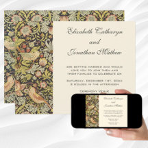 Strawberry Thieves Vintage Wedding Set