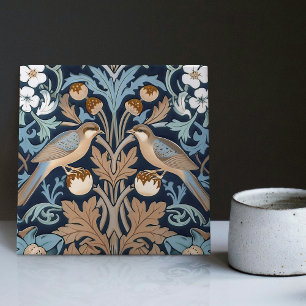 Strawberry Thieves William Morris Art Nouveau Ceramic Tile