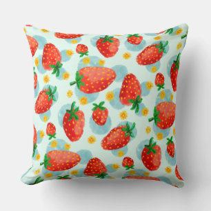 Strawberry Throw Pillow