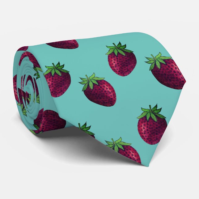 Strawberry Tie (Rolled)