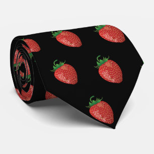 Strawberry   Tie   Black