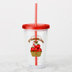 Strawberry Time! Acrylic Tumbler