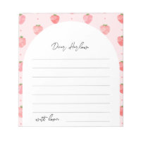 Strawberry Time Capsule Notepad