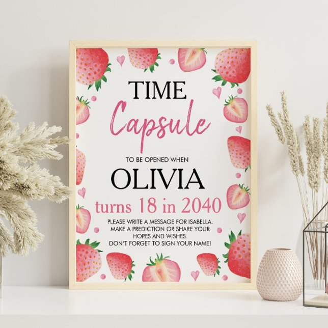 Strawberry Time Capsule Poster (Creator Uploaded)