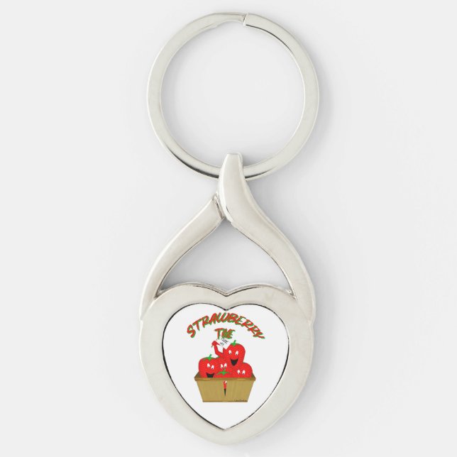Strawberry Time! Key Ring (Front)