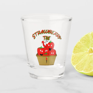 Strawberry Time! Shot Glass
