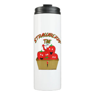 Strawberry Time!  Thermal Tumbler