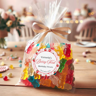  Strawberry Treat Bag Label