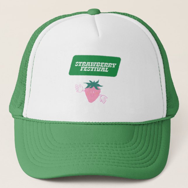 Strawberry Trucker Hat (Front)