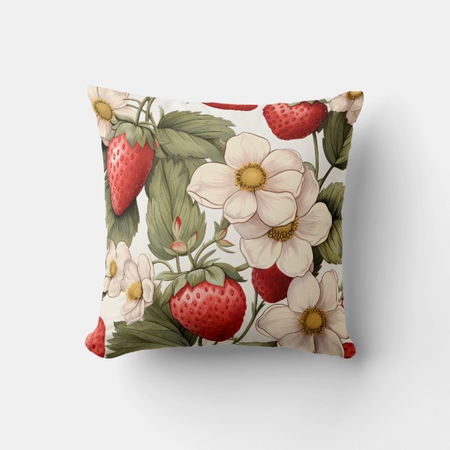 Strawberry Tumbler | Fruit Tumbler | Summer Tumble Cushion (Front)