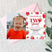 Strawberry Two Sweet Picture 2nd Birthday Party