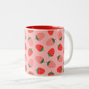 Strawberry Two-Tone Coffee Mug