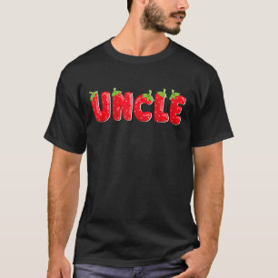 Strawberry Uncle Birthday Family Matching T-Shirt