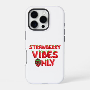 Strawberry vibe only iPhone 16 pro case