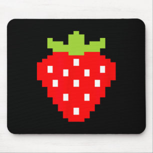 Strawberry Video Game Player 1 Mouse Pad