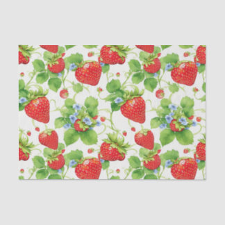 Strawberry Vine Design Tissue Paper
