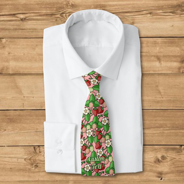 Strawberry Vine Pattern Neck Tie (Creator Uploaded)