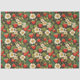 Strawberry Vine Pattern Tissue Paper