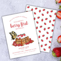 Strawberry Waffles Brunch |  Berry First Birthday 