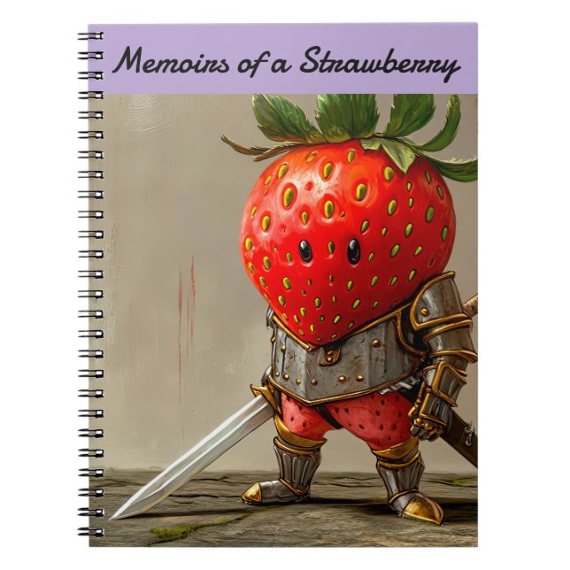 Strawberry Warrior Notebook (Front)