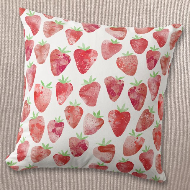 Strawberry Watercolor Cushion (Creator Uploaded)