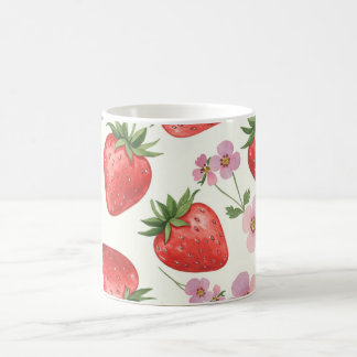 Strawberry Watercolor Mug