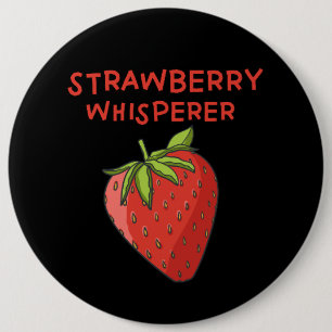 Strawberry Whisperer 6 Cm Round Badge