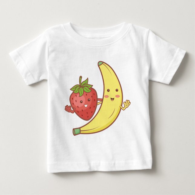 Strawberry with baby  baby T-Shirt (Front)