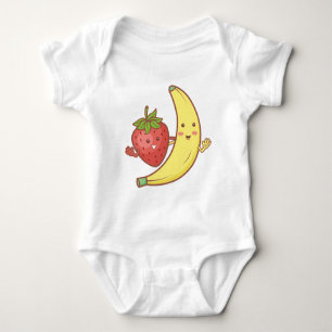 Strawberry with baby bodysuit