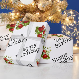 Strawberry wrapping paper