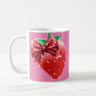 Strawberry  wrapping paper coffee mug