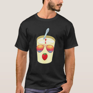 Strawberry Yogurt Cup With Sunglasses Costume T-Shirt