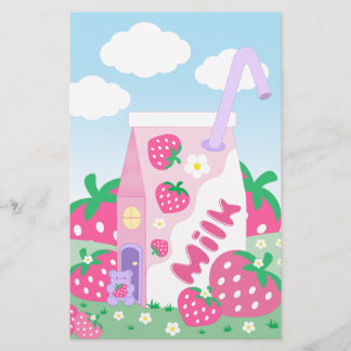 Strawberrymilk Country Stationary Stationery