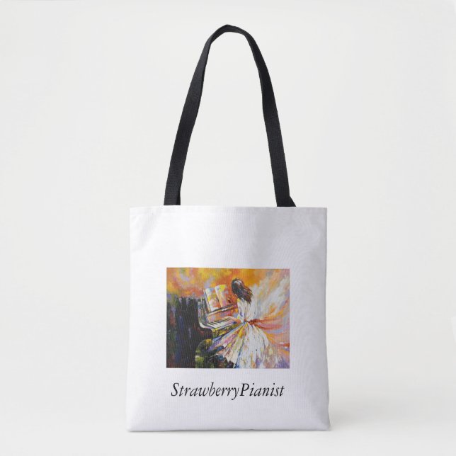 StrawberryPianist Tote Bag (Front)