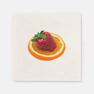 Strawbery and orange napkin