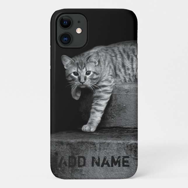 Stray Cat on Stairs - Personalizable Case-Mate iPhone Case (Back)