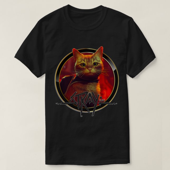 Stray Game Cat 2   T-Shirt (Design Front)