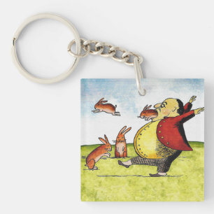 Stray Hares Key Ring