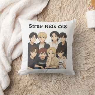 Stray Kids Anime Graphic  Cushion