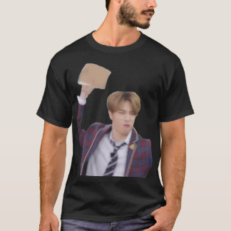 Stray Kids Hyunjin Book Meme Sticker.png T-Shirt