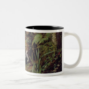 Stray rabbits Two-Tone coffee mug