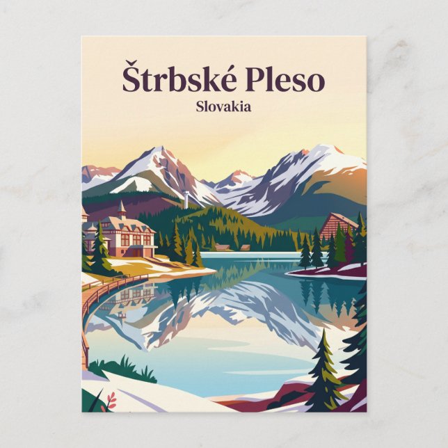 Štrbské Pleso Slovakia Postcard (Front)