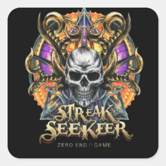 Streak Seeker skicker Square Sticker