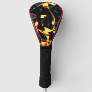Streaks burnt yellow red looks terry, flawed spray golf head cover