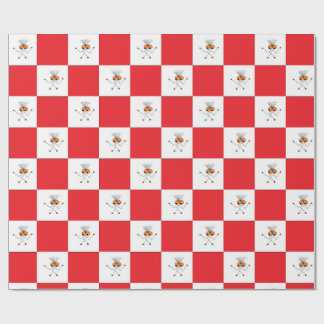 Streaky J Red Wrapping paper