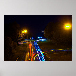 Streaky Traffic Poster