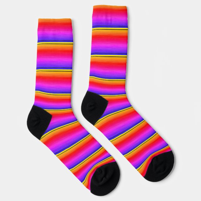 Streaky Vibrant Rainbow Stripe Socks (Right)