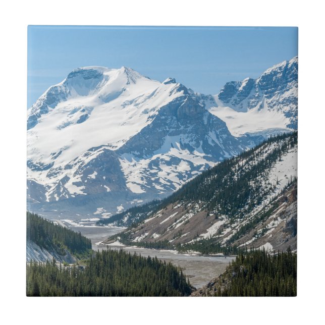 Stream along Icefields Parkway Highway 93 - Canada Ceramic Tile (Front)