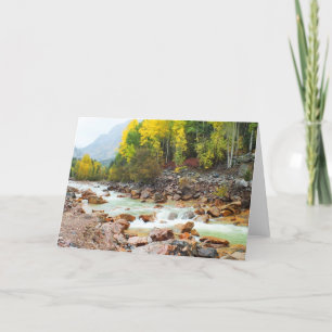 Stream in the Rocky mountains, Colorado Holiday Card