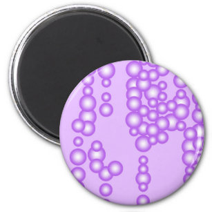 Stream of bubbles, shades of lavender magnet